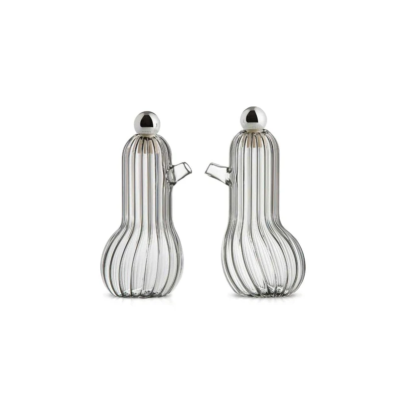 Blown Glass Oil & Vinegar and Salt & Pepper Set TIPÌ TIDÒ LILÌ LULÙ by Matteo Cibic for Paola C