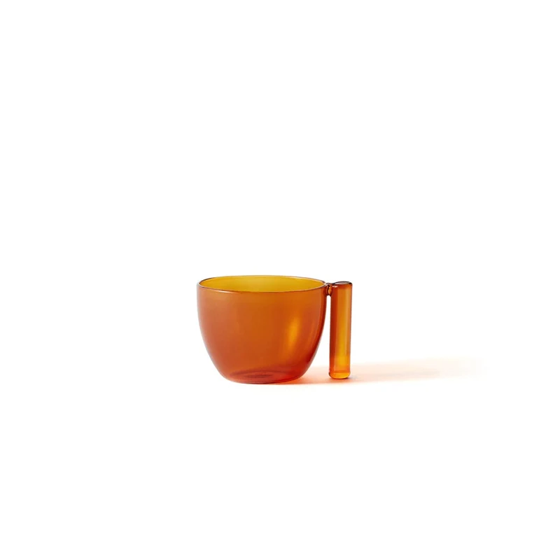 Blown Glass Cups THE WARM Orange Set of Four by Neri & Hu for Paola C