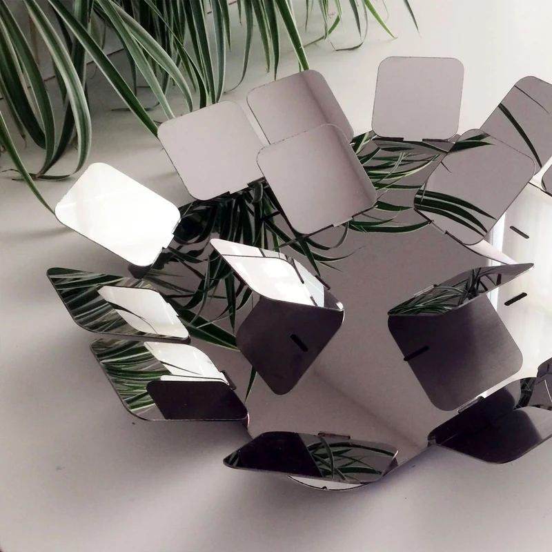Steel Mirror Tray GENTILE by Denis Santachiara