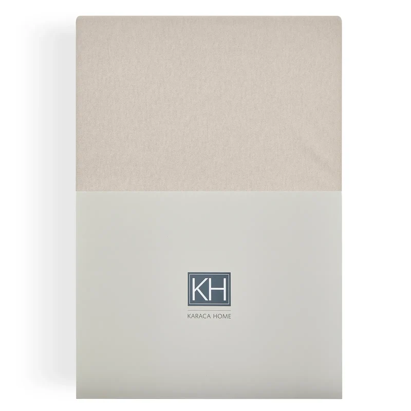 Karaca Home Jersey Fitted Bed Sheet 100x200 cm + 30 cm Öko-Tex Zertifiziert