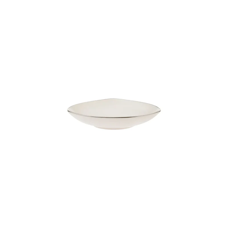 Karaca Lucia Cremegefarbenes 60 Teiliges Platin Tafelservice Für 12 Personen