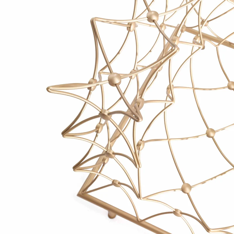 Two-Seater Wire Sofa Gold ORAURO by Emanuele Magini - Limited Edition