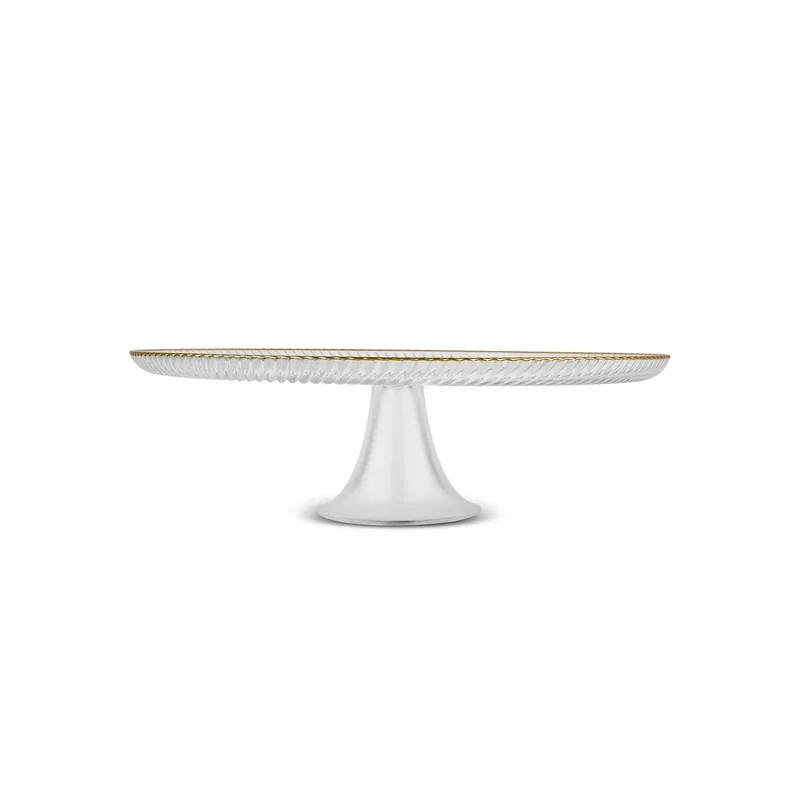 Karaca Jest Rim 6-Person Cake Platter Set, 7 Pieces, Gold