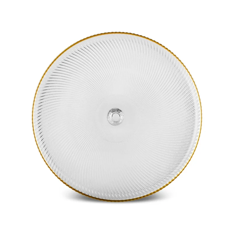 Karaca Jest Rim 6-Person Cake Platter Set, 7 Pieces, Gold