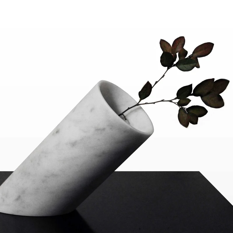 Set of Four Carrara Marble Vases IN EQUILIBRIO by Moreno Ratti - Limited Edition