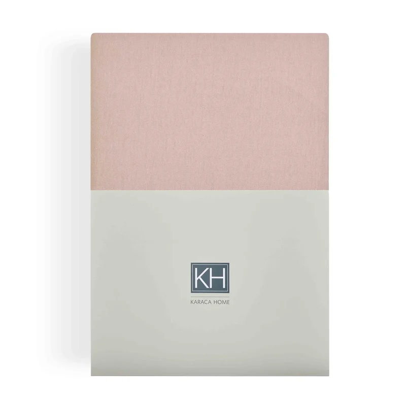 Karaca Home Jersey Fitted Bettlaken Lachs Rosa (180x200 cm) Öko-Tex Zertifiziert