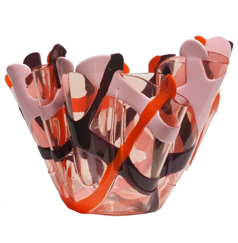 Resin Vase TARTAN Rose by Paola Navone for ONE MORE