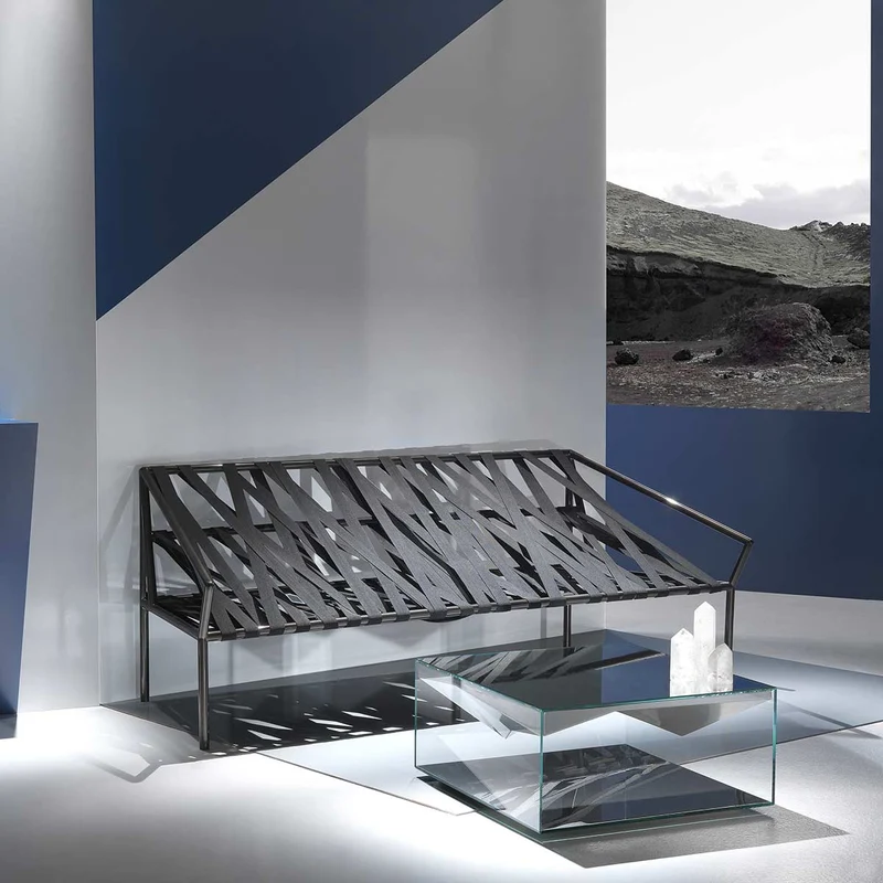 Metal Two-Seater Sofa LIGOMANCER by CTRLZAK