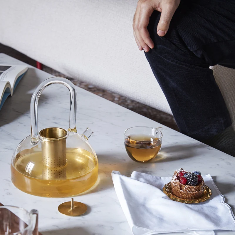 Blown Glass Cups THE WARM Transparent Set of Four by Neri & Hu for Paola C