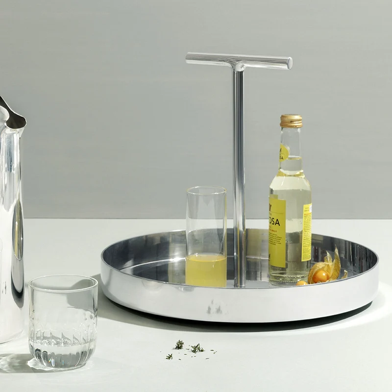 Polished Aluminum Tray PHIL by Bijoy Jain for Paola C