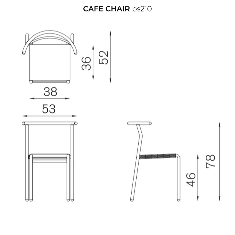 Stackable Chair CAFÉ CHAIR by Philippe Starck for Baleri Italia