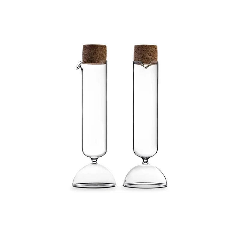 Blown Glass Oil & Vinegar and Salt & Pepper Set BUBBLE by Gordon Guillaumier for Paola C