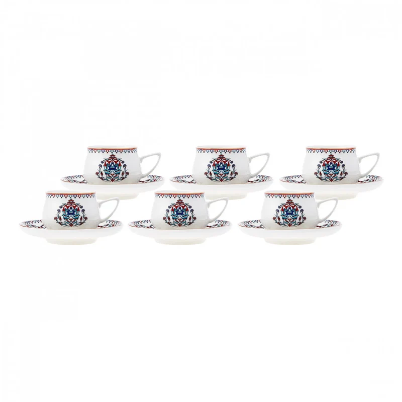 Karaca Nakkaş 12-teiliges Espressotassen-Set für 6 Personen