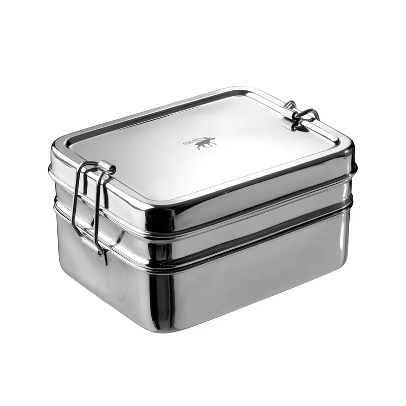 Brotbox PureLunchBox XL 3-i-1 Edelstahl