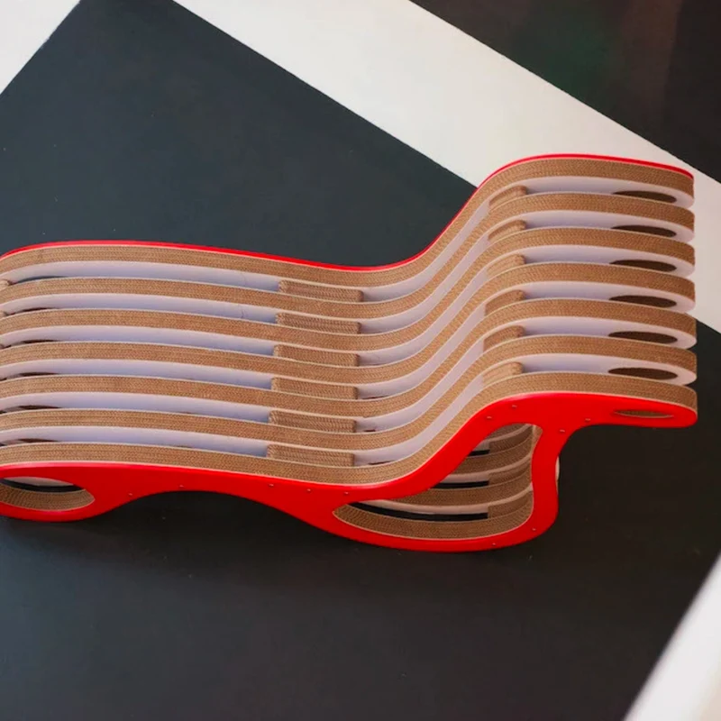 Cardboard and Wood Chaise Longue X2CHAIR