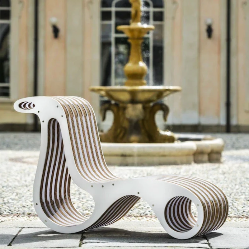 Cardboard and Wood Chaise Longue X2CHAIR
