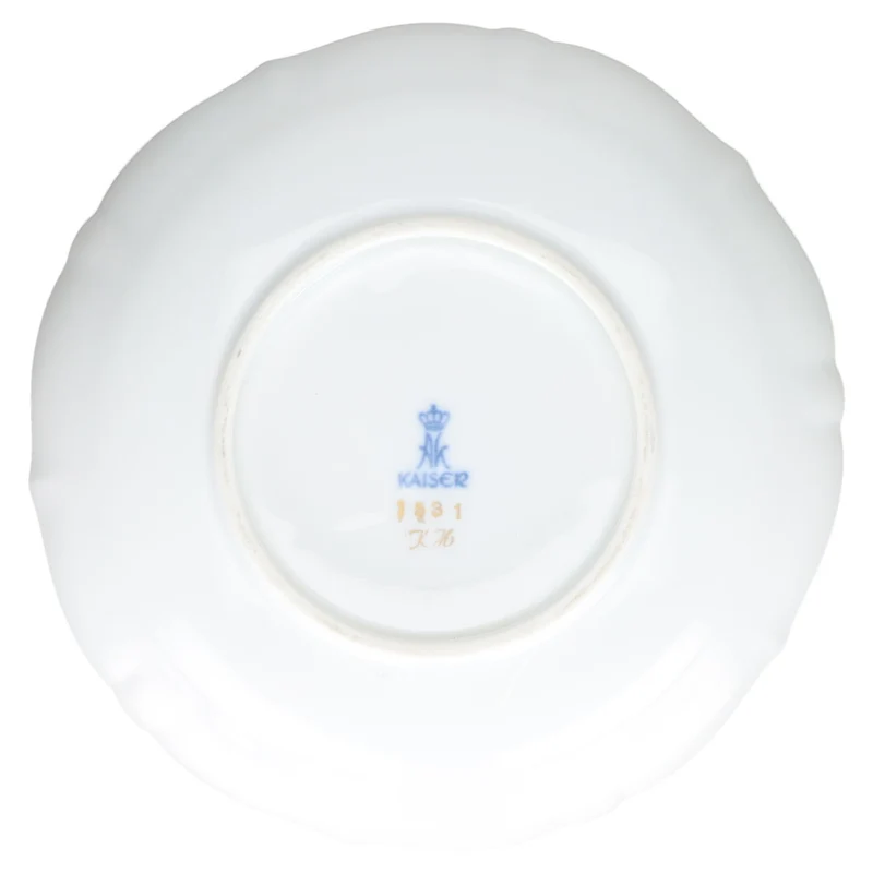 Schale, gewellter Rand rund 16 cm