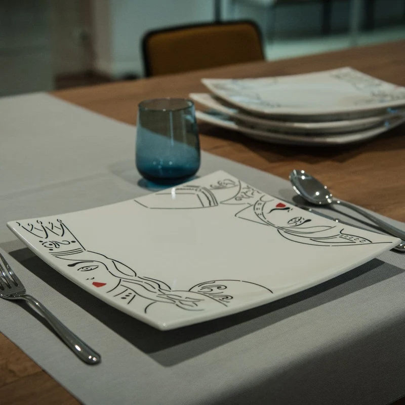 Ceramic Plates PALADINI Set of Six by Improntabarre