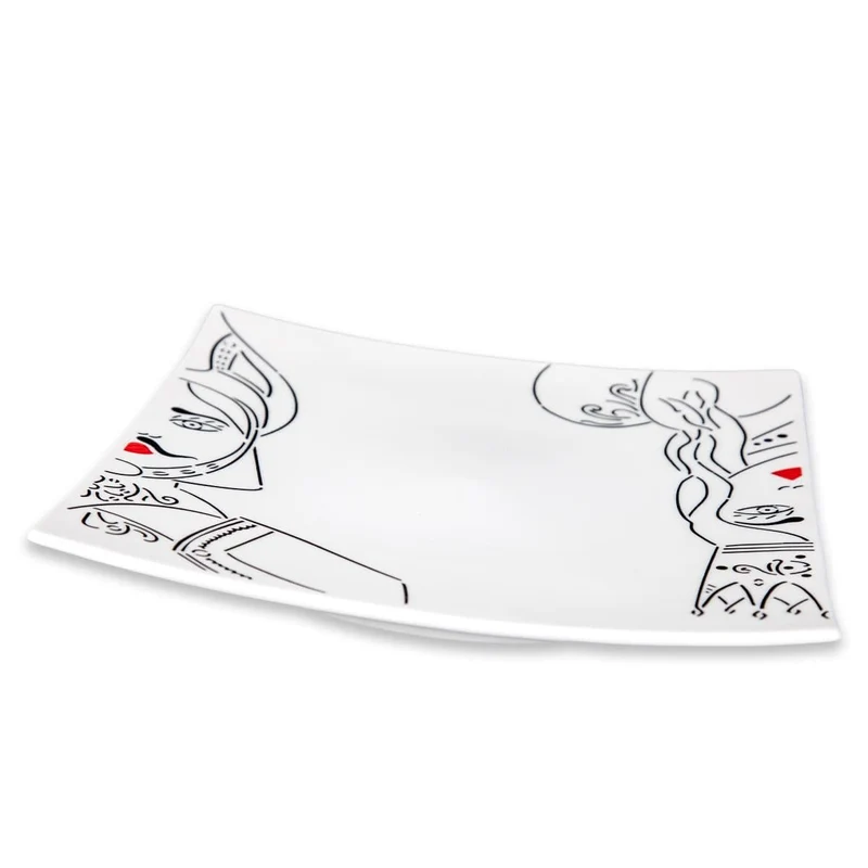 Ceramic Plates PALADINI Set of Six by Improntabarre