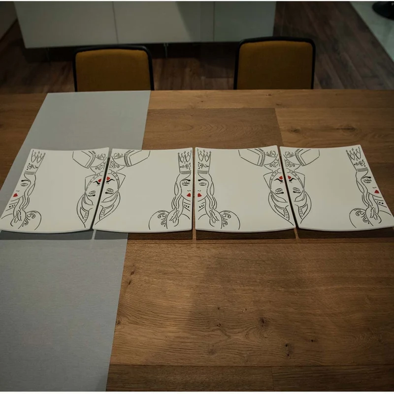 Ceramic Plates PALADINI Set of Six by Improntabarre