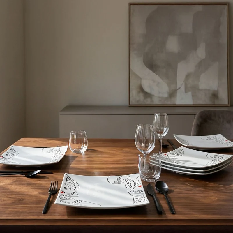 Ceramic Plates PALADINI Set of Six by Improntabarre
