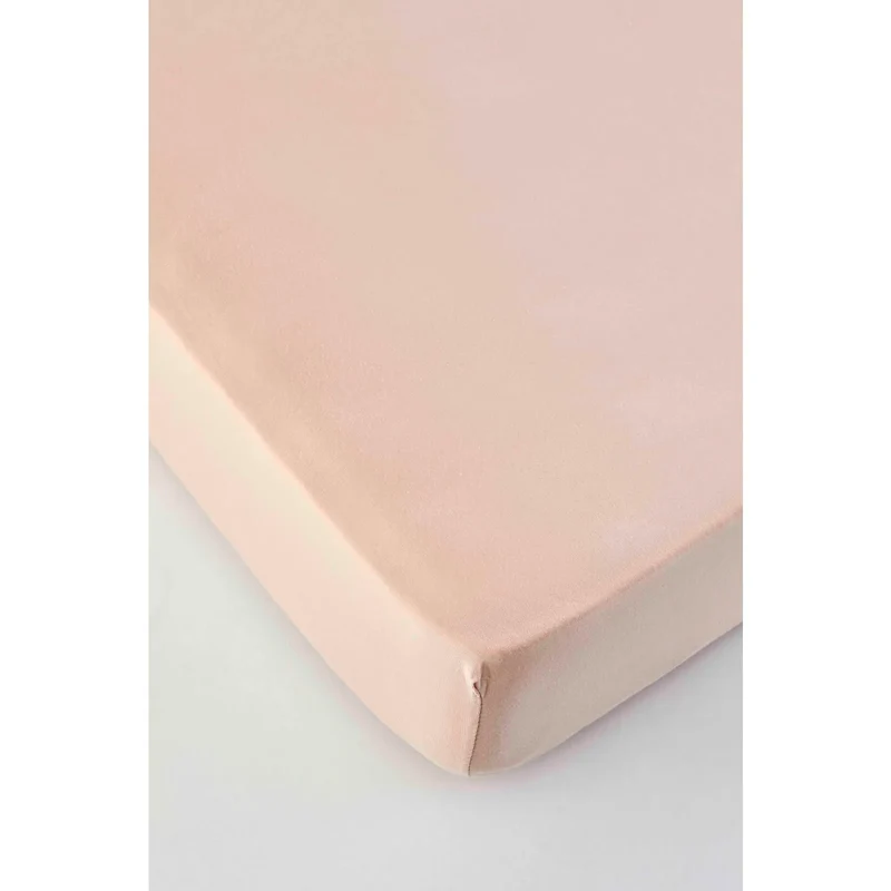 Karaca Home Jersey Fitted Bettlaken Lachs Rosa (140x200 cm) Öko-Tex Zertifiziert