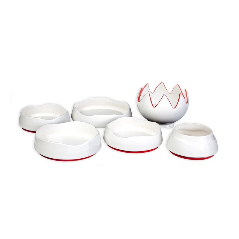 Ceramic Stackable Bowls ETNA White by Improntabarre