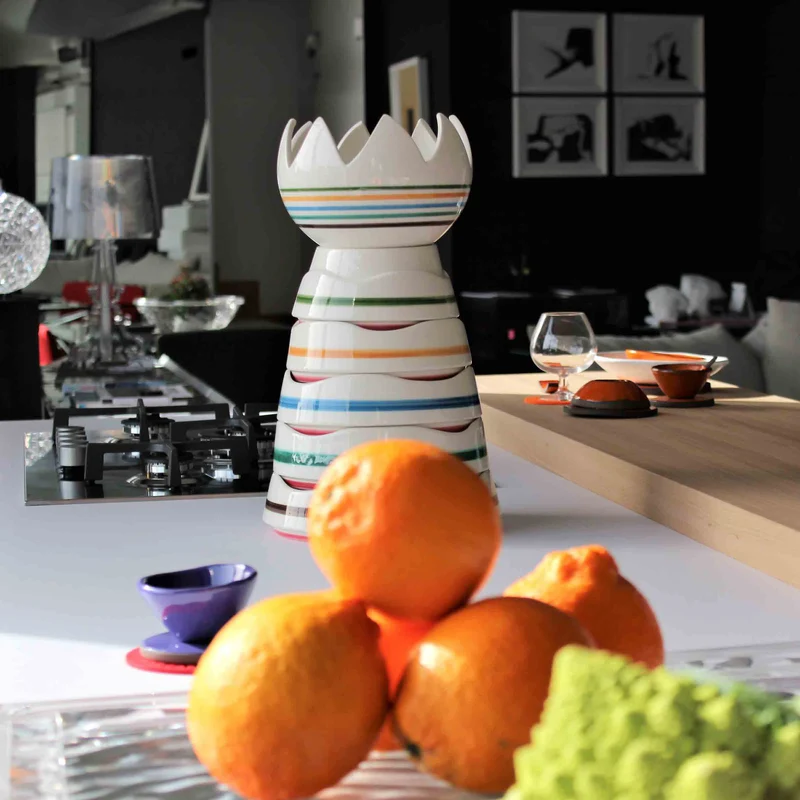 Ceramic Stackable Bowls ETNA Colourful by Improntabarre
