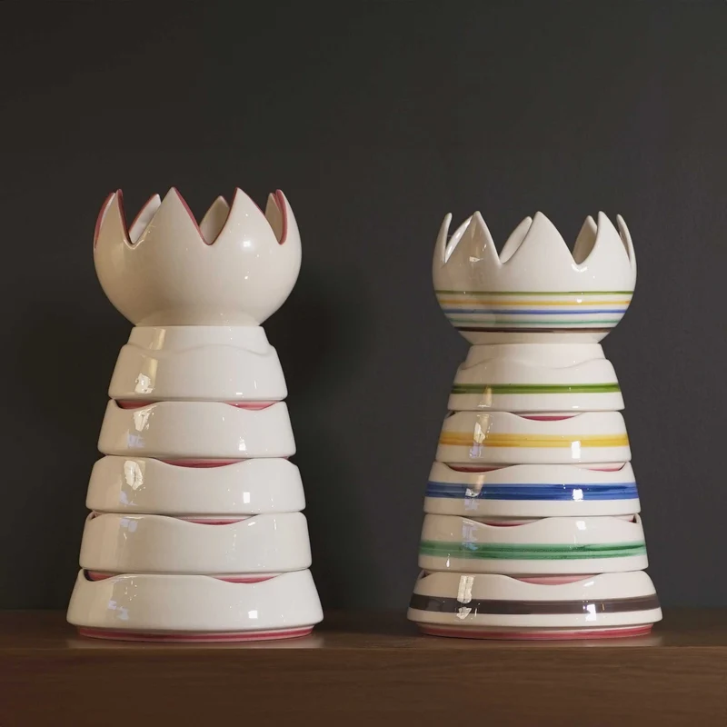 Ceramic Stackable Bowls ETNA Colourful by Improntabarre