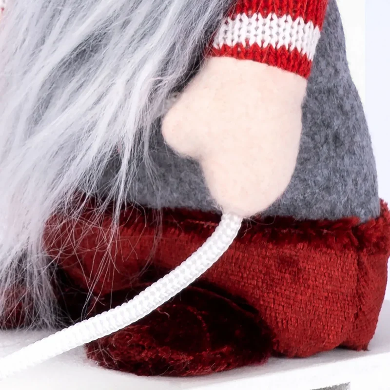 Karaca Home Weihnachten Samt Santa's Gnom mit Rutsche