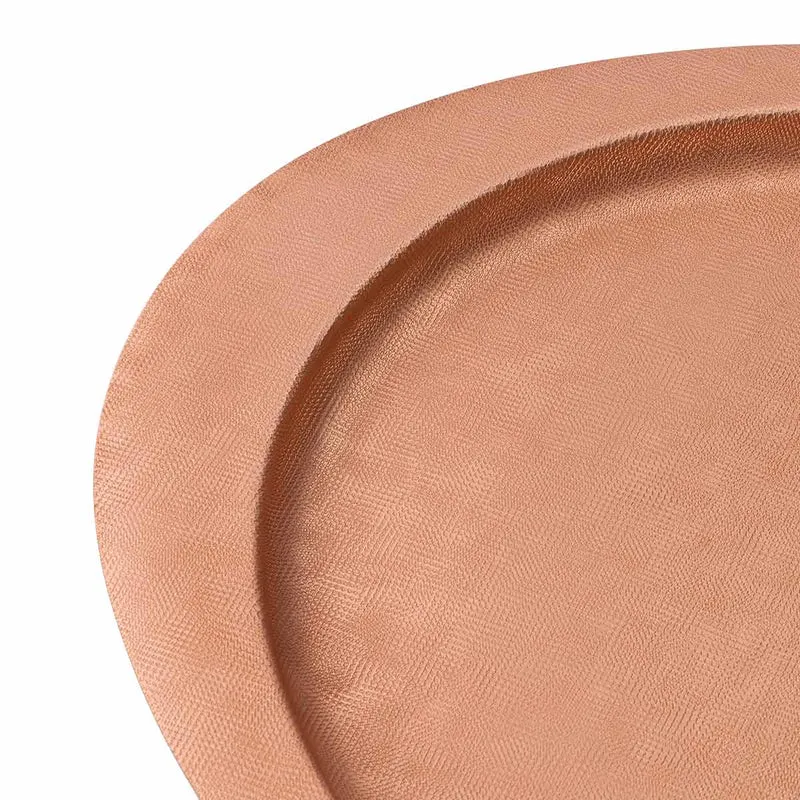 Copper Plated Oval Tray VELVET by Zanetto