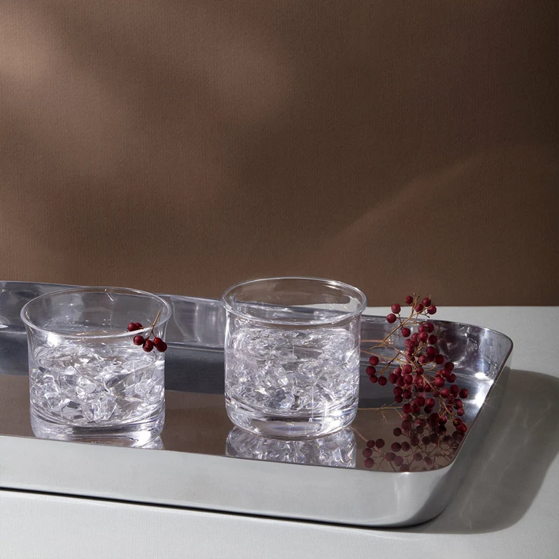 Polished Aluminum Tray MASAI Set of Two by Aldo Cibic for Paola C