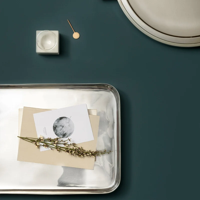 Polished Aluminum Tray MASAI Set of Two by Aldo Cibic for Paola C