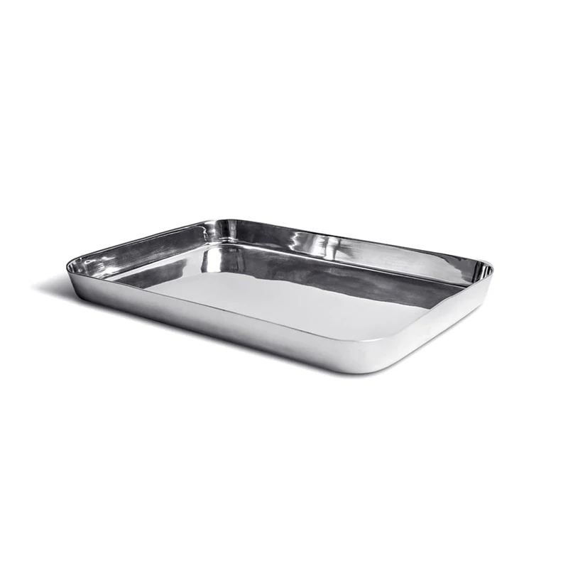 Polished Aluminum Tray MASAI Set of Two by Aldo Cibic for Paola C
