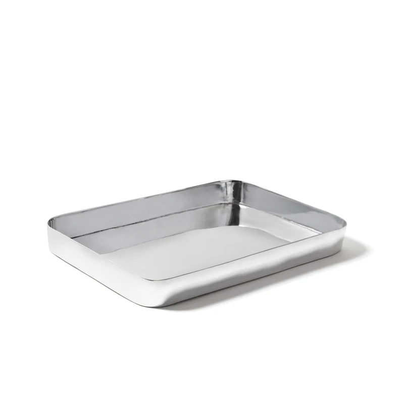 Polished Aluminum Tray MASAI Set of Two by Aldo Cibic for Paola C
