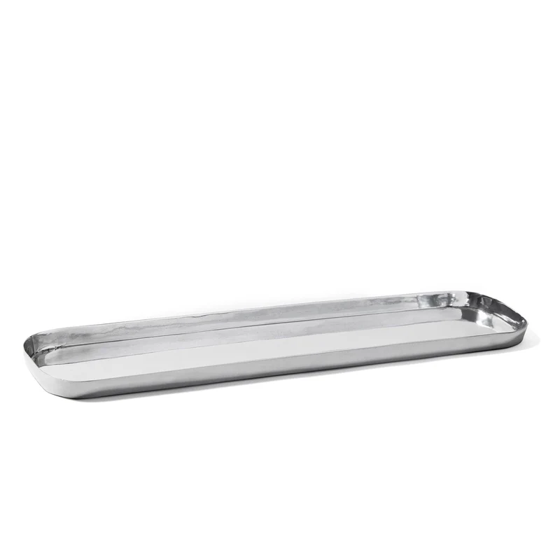 Polished Aluminum Tray MASAI Set of Two by Aldo Cibic for Paola C