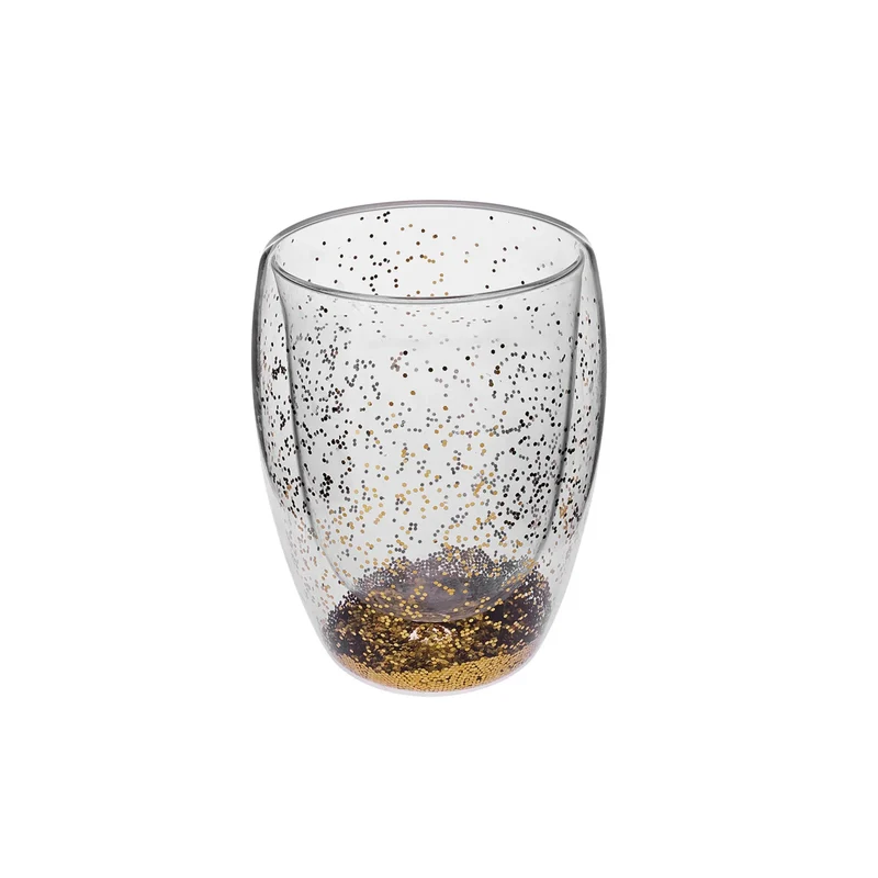 Karaca Pia Golden Glitter Wasserglas 350 ml
