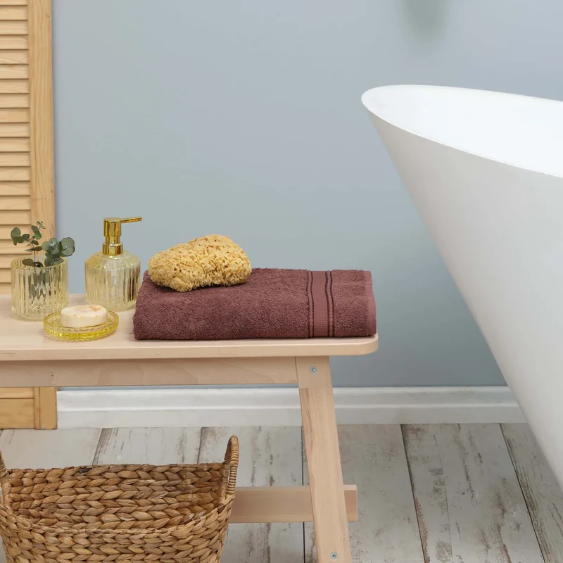 Karaca Home Daily Soft Braun 100% Baumwolle Handtuch 70x140 cm