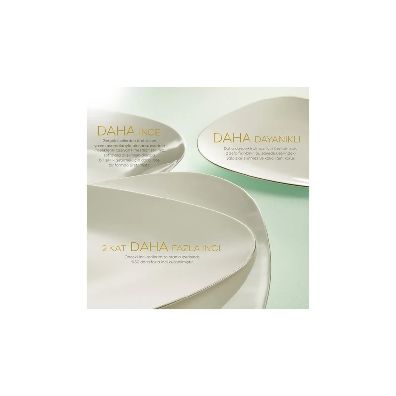 Karaca Fine Pearl Quarz Gold Tafelservice-Set -62- teilig für 12 Personen