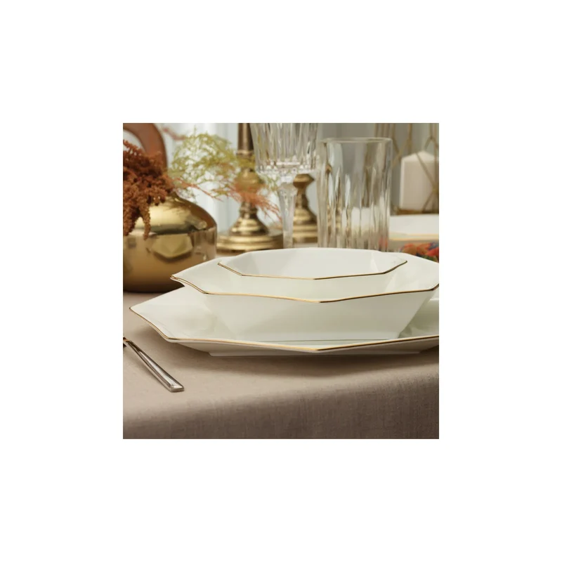 Karaca Fine Pearl Quarz Gold Tafelservice-Set -62- teilig für 12 Personen