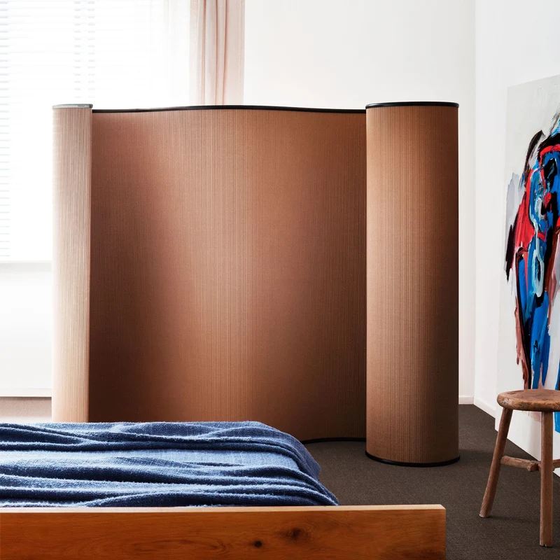 Cardboard and Aluminium Screen CARTOONS by Luigi Baroli for Baleri Italia