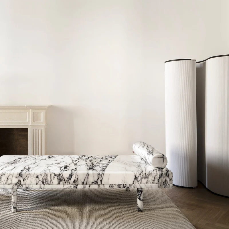 Cardboard and Aluminium Screen CARTOONS by Luigi Baroli for Baleri Italia