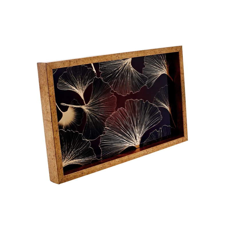 Karaca Home Deep Forest Tablett Burgund 40x25 cm