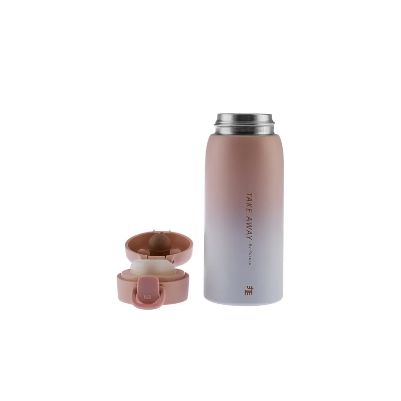 Karaca Skyfall Stahl Auslaufsichere Thermoskanne 350 ml Rosa