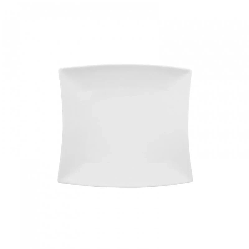 Karaca New Perfect White für 6 Personen Quadrat Frühstücksset und Servierschalen, 26 Teilig