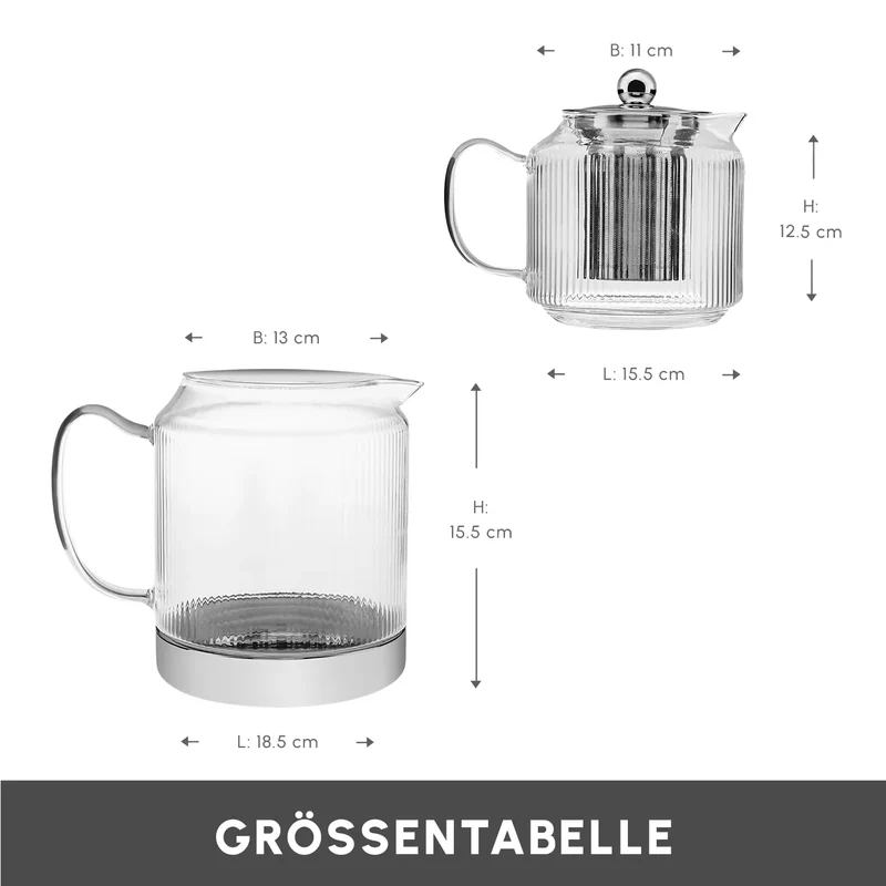 Karaca Kelly Glas Teekanne