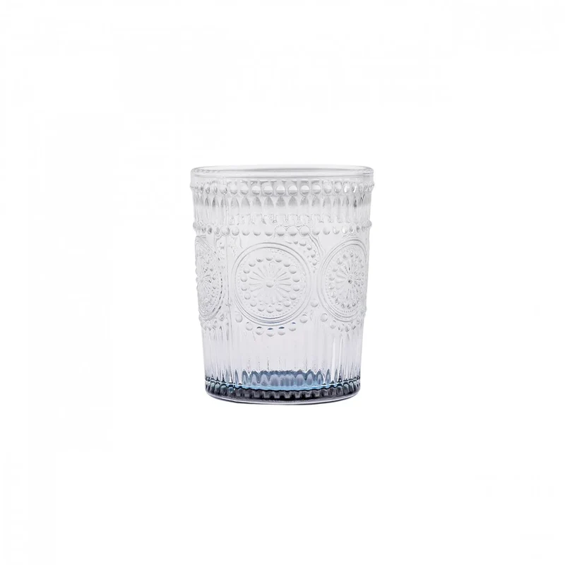 Karaca Sonnenblume Wasserglas, Blau