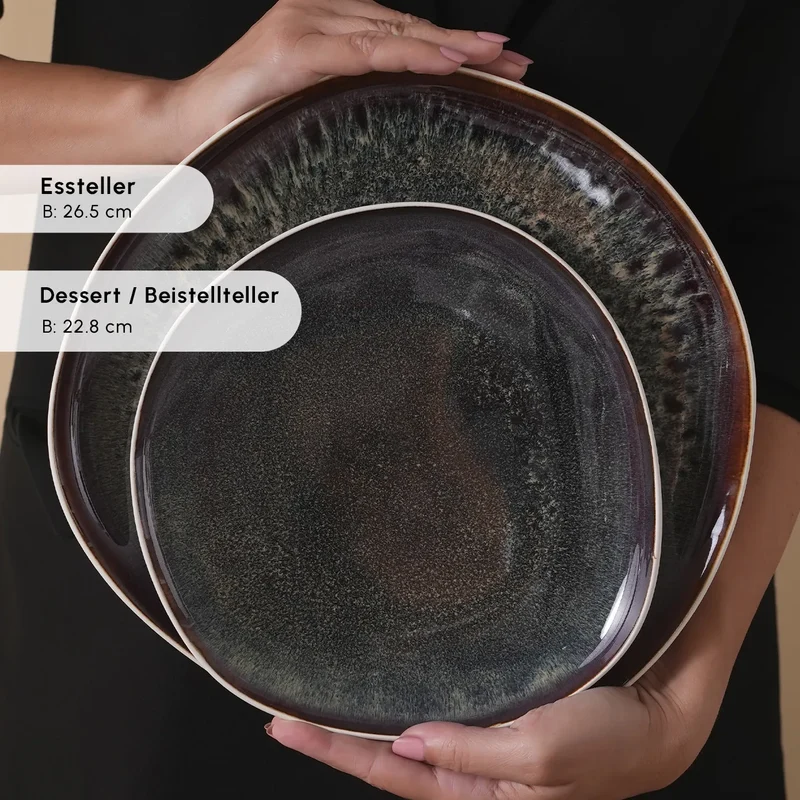 Karaca Earth Collection New Galactic Weiß 59-Teiliges 12-Personen Geschirrset