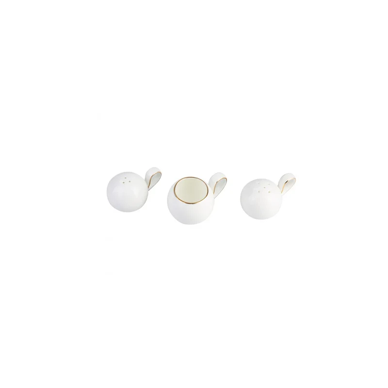 Karaca Fine Pearl Extra Chanak 62-Teiliges 12-Personen Geschirrset Gold
