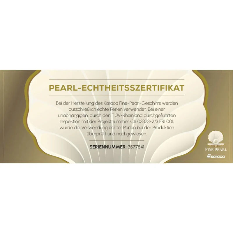 Karaca Fine Pearl Extra Chanak 62-Teiliges 12-Personen Geschirrset Gold
